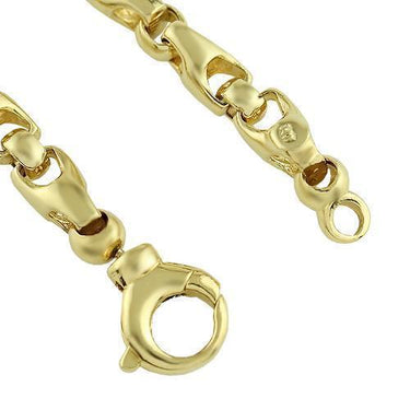 14K Yellow Gold Mens Fancy Chain 5 mm